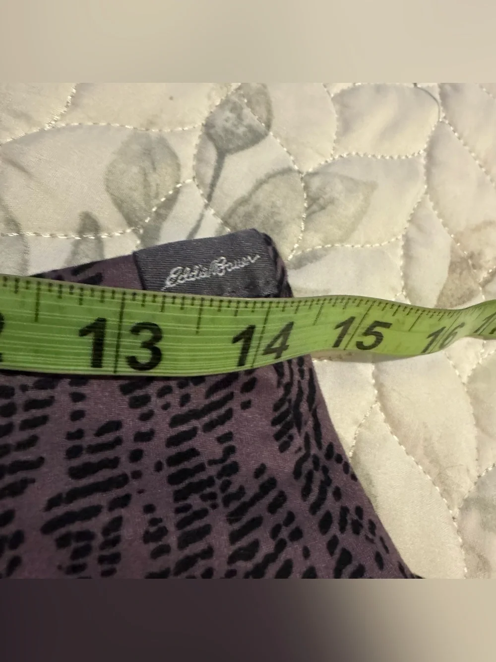 Eddie Bauer Womens Kacey Faux Wrap Skirt NWT Vintage Violet Imprint Active Skort